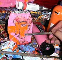 Crushed can art, charles kaufman